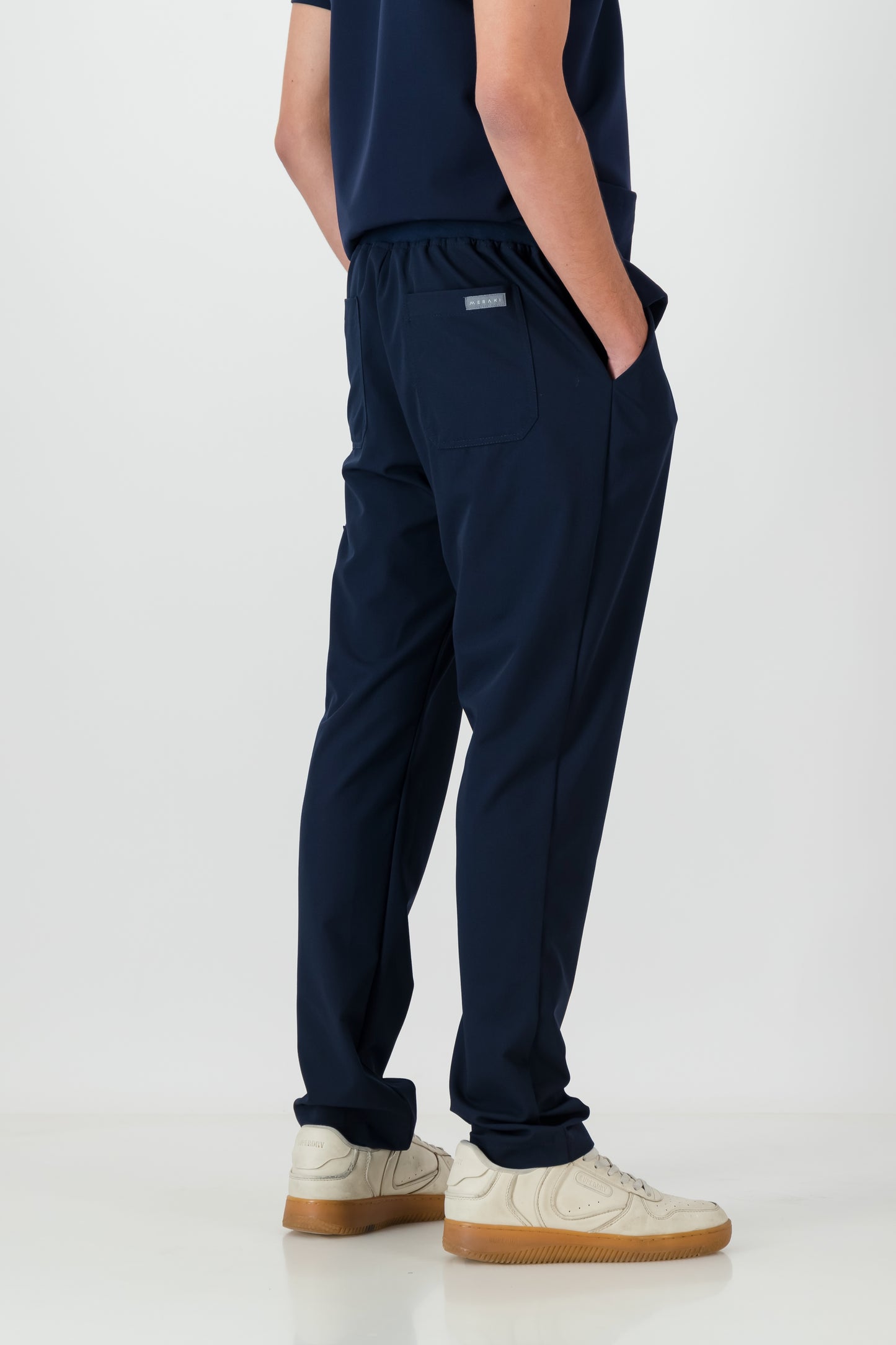 The Mens Straight Leg Scrub Pants - Navy