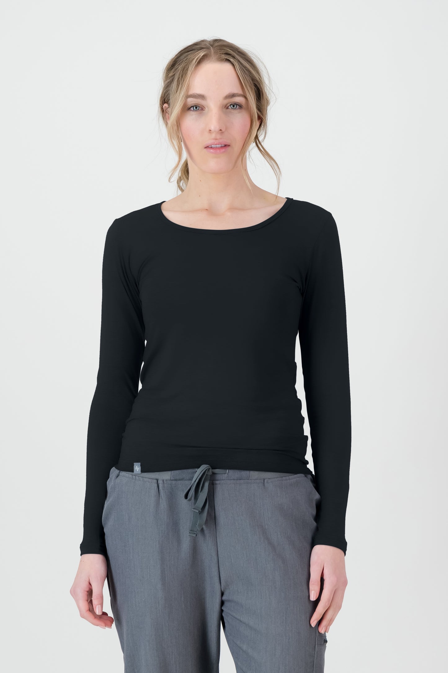 Ladies Long-sleeve Under scrub - Black