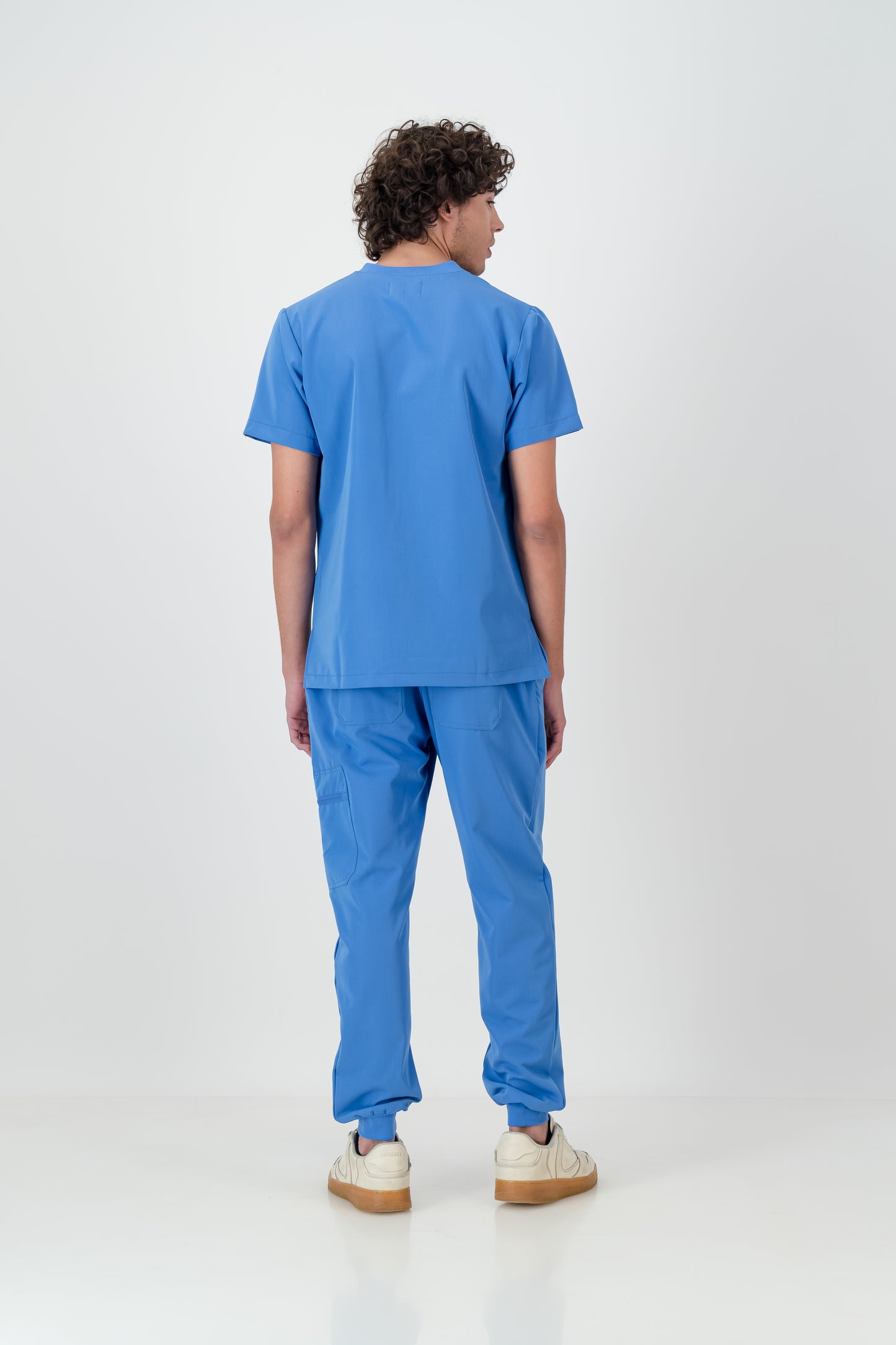 The Alexander Men's Scrub Top - Cool Marine