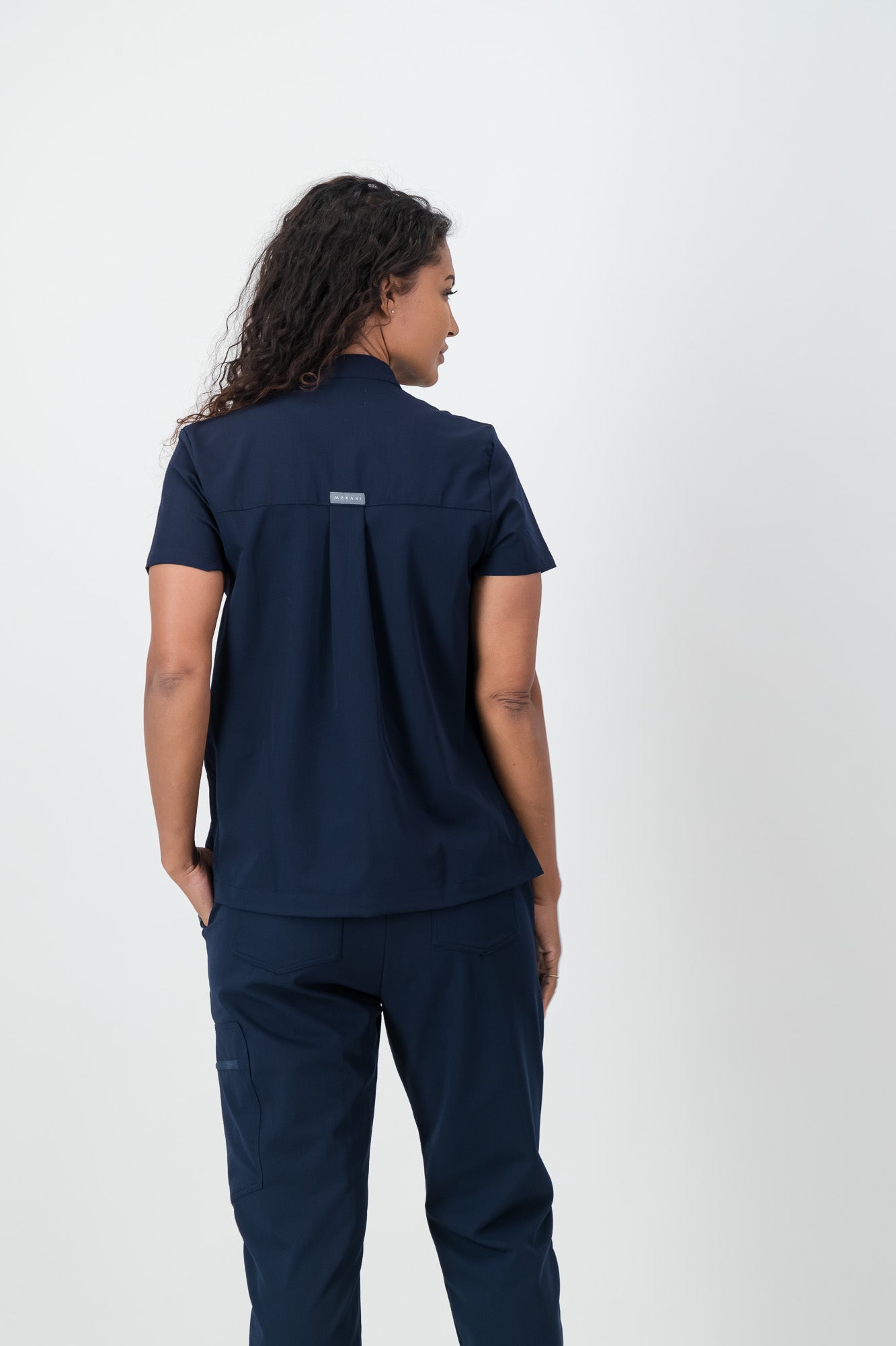 The Charlotte Women's Scrub Top - Navy