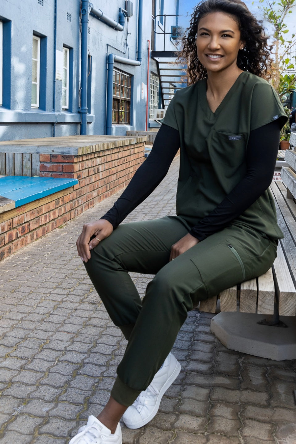 Ladies Long-sleeve Under scrub - Black