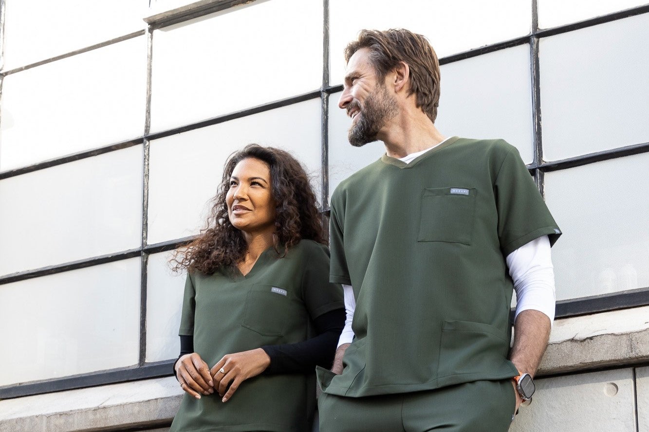 The Penny Women's Scrub Top - Bonsai