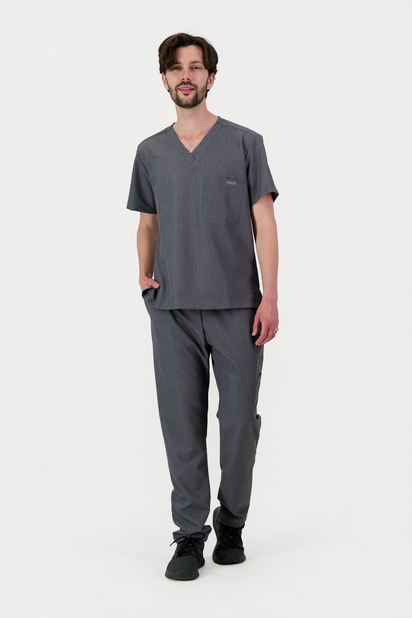 The Mens Straight Leg Scrub Pants - Graphite