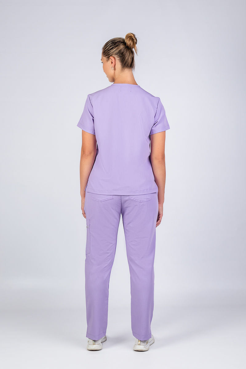 The Ladies Straight Leg Scrub Pants - Lilac Infusion