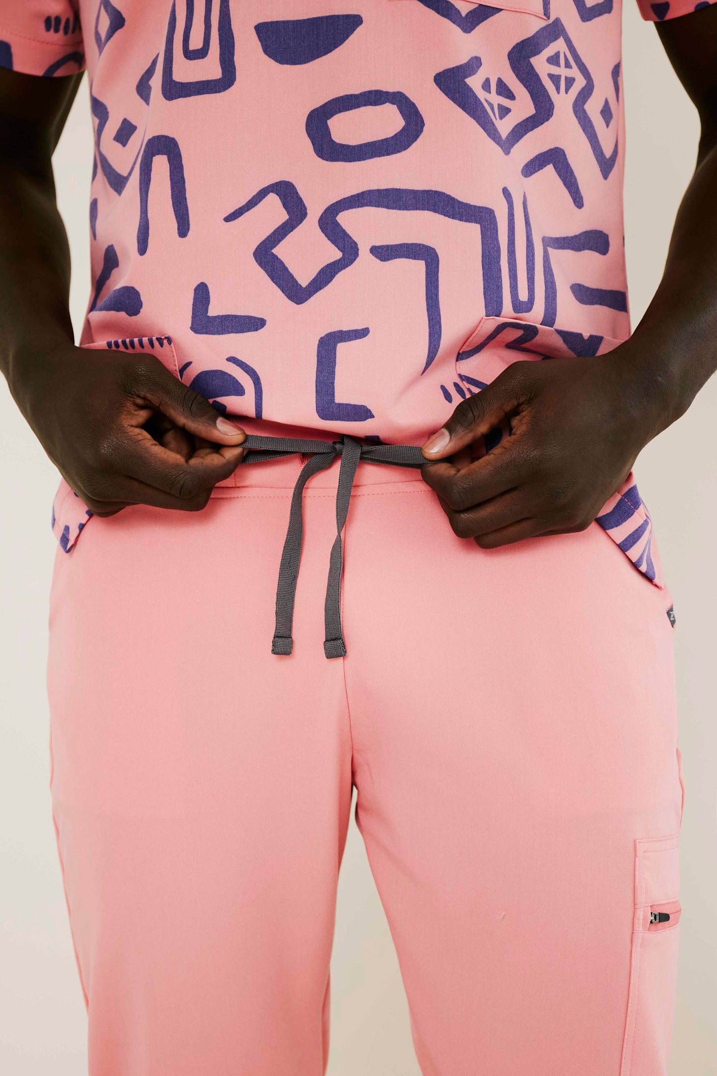 The Mens Scrub Jogger - Coral