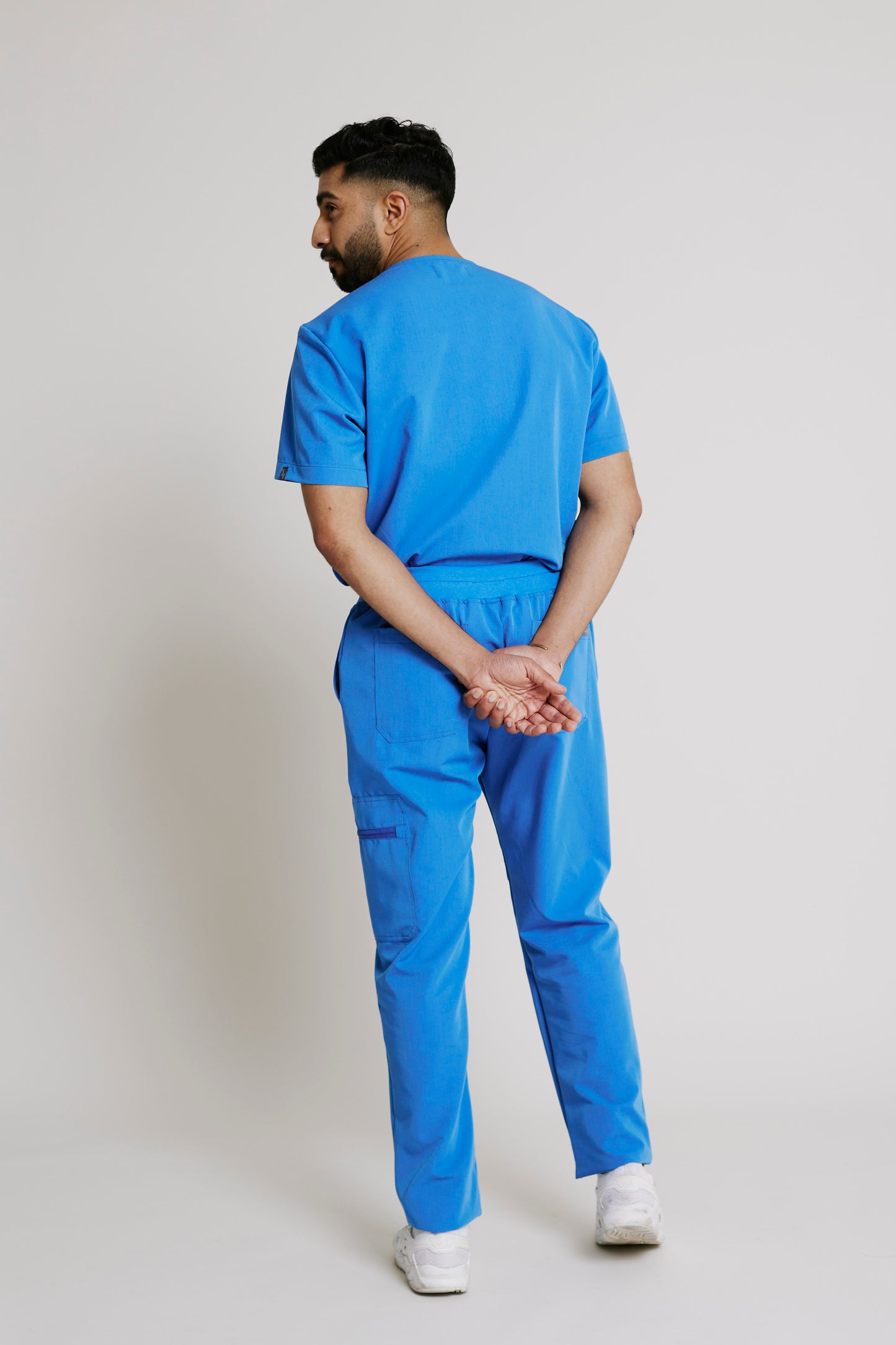 The Mens Straight Leg Scrub Pants - Cool Marine