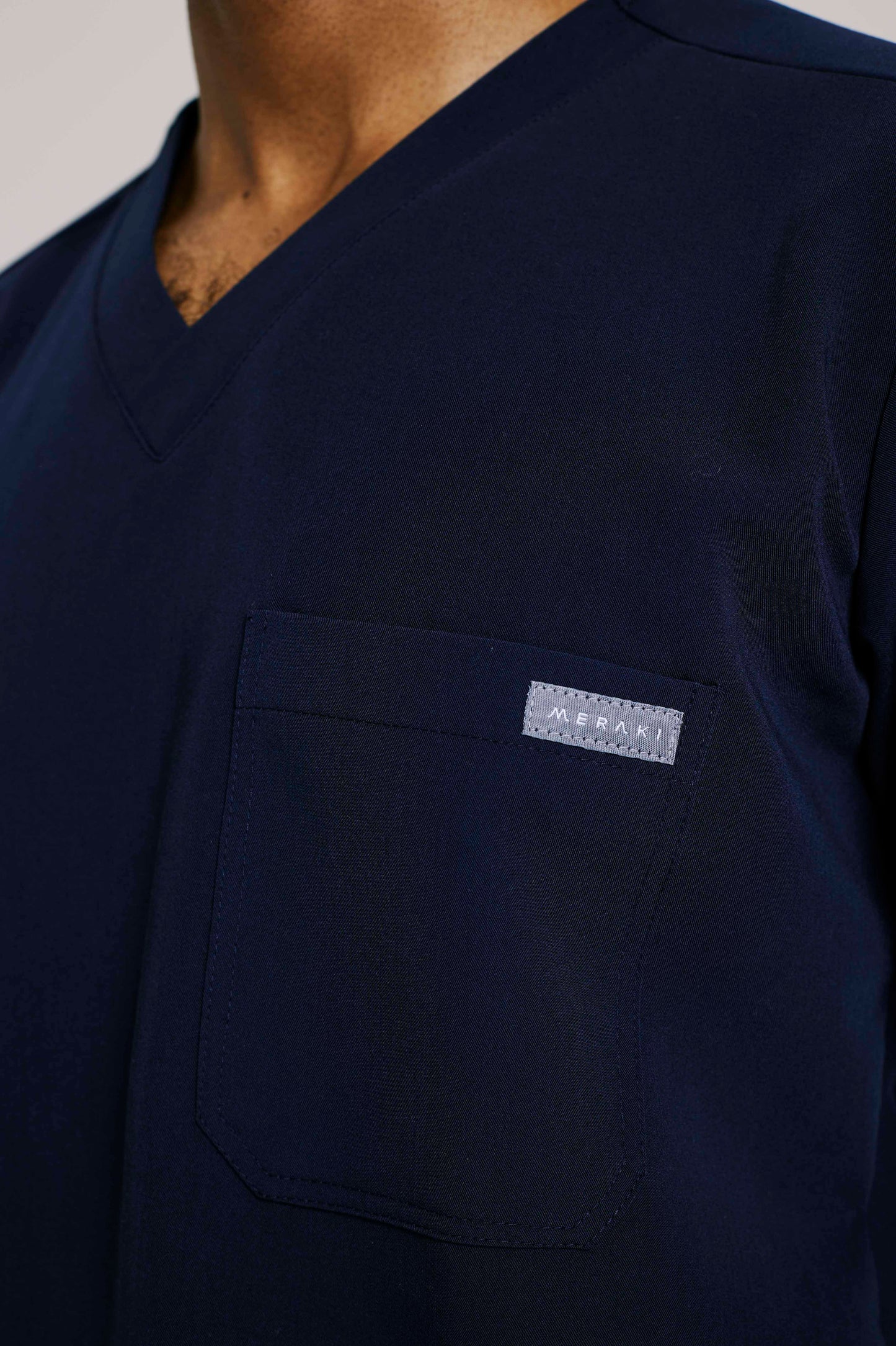 The Chris Men's Scrub Top - Navy