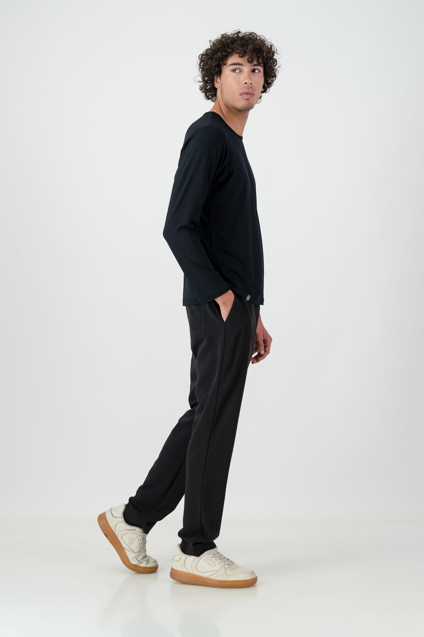 Men's Long-sleeve Underscrub - Black
