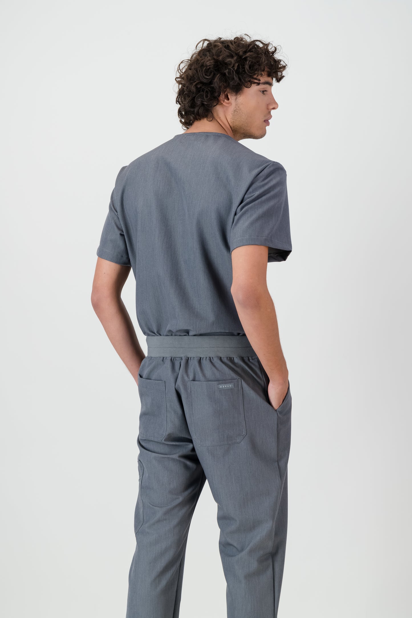 The Chris Men's Scrub Top - Graphite