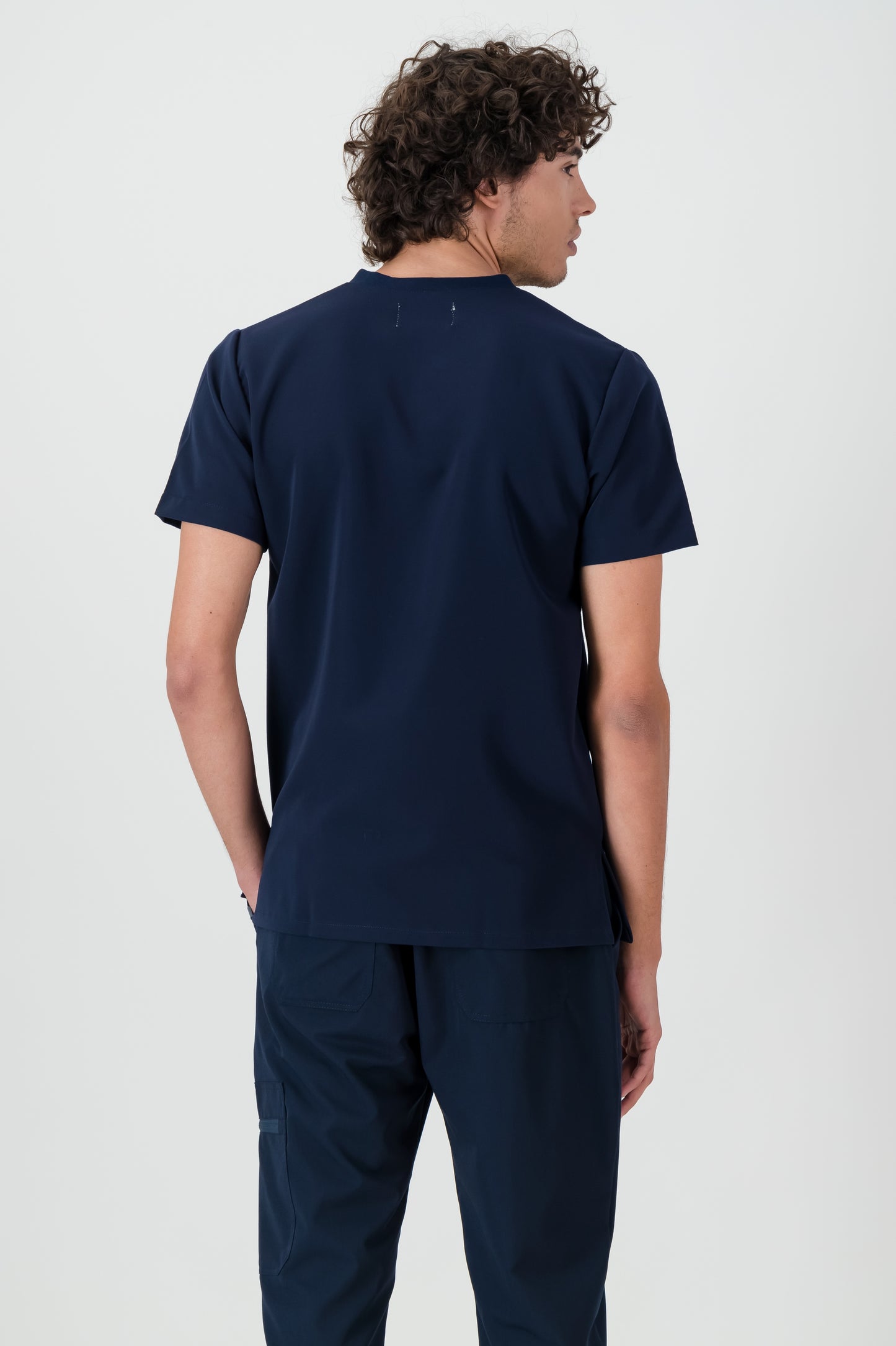 The Alexander Men's Scrub Top - Navy