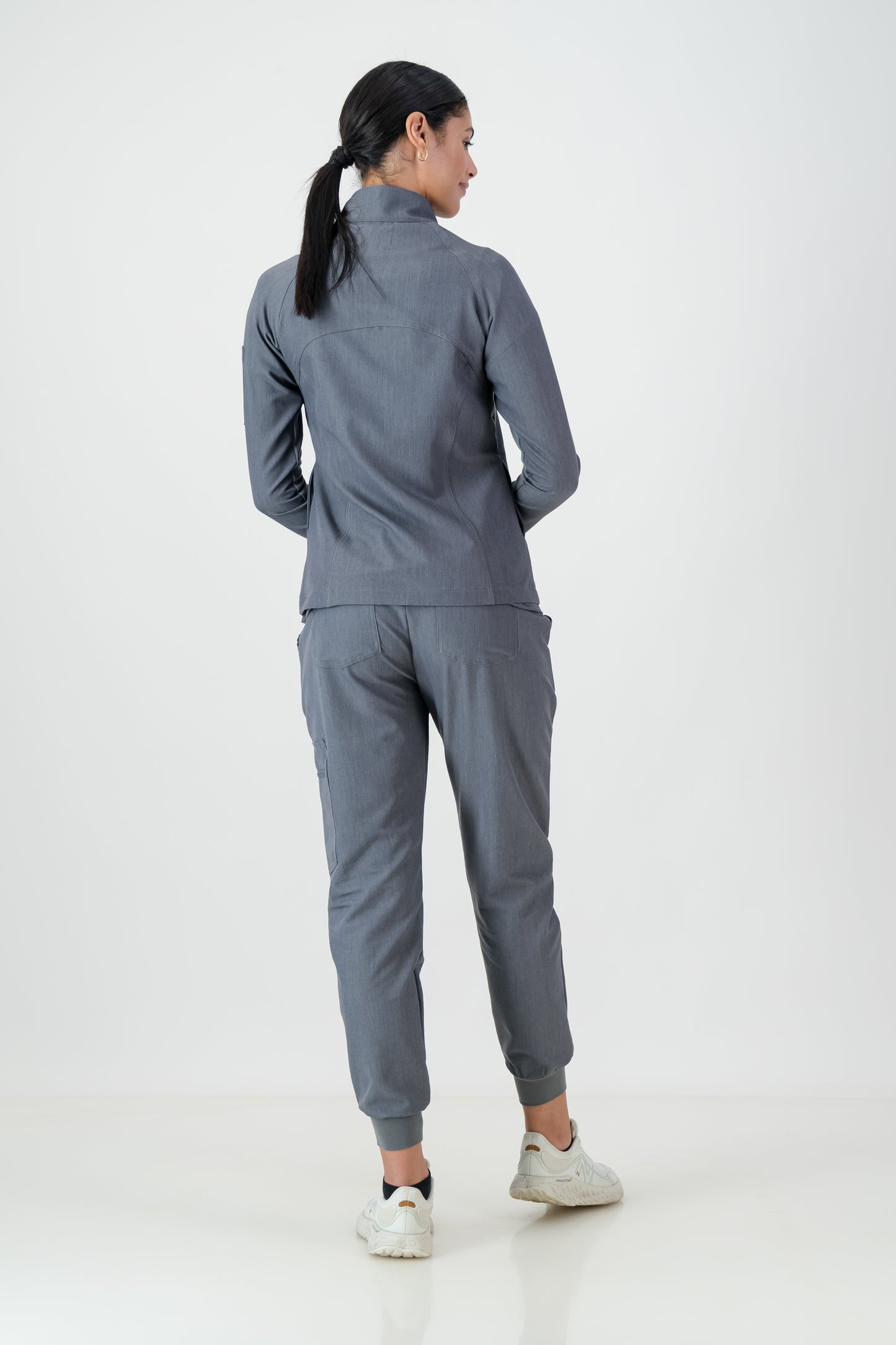 The Lilian Scrub Jacket - Graphite