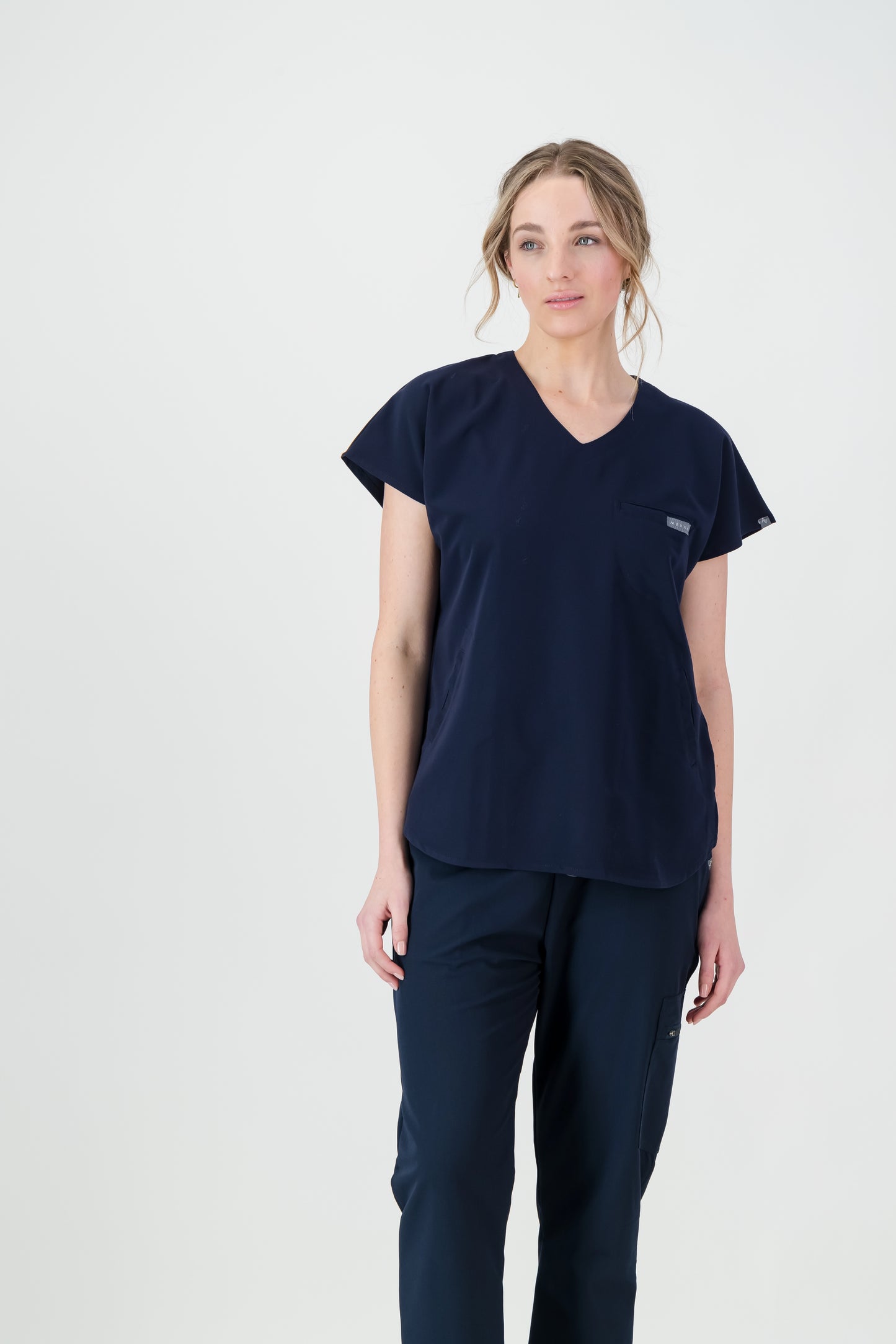 The Coco Women's Scrub Top - Navy