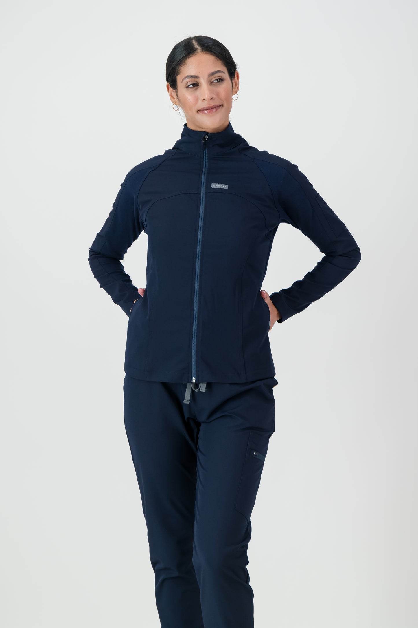 The Lilian Scrub Jacket - Navy