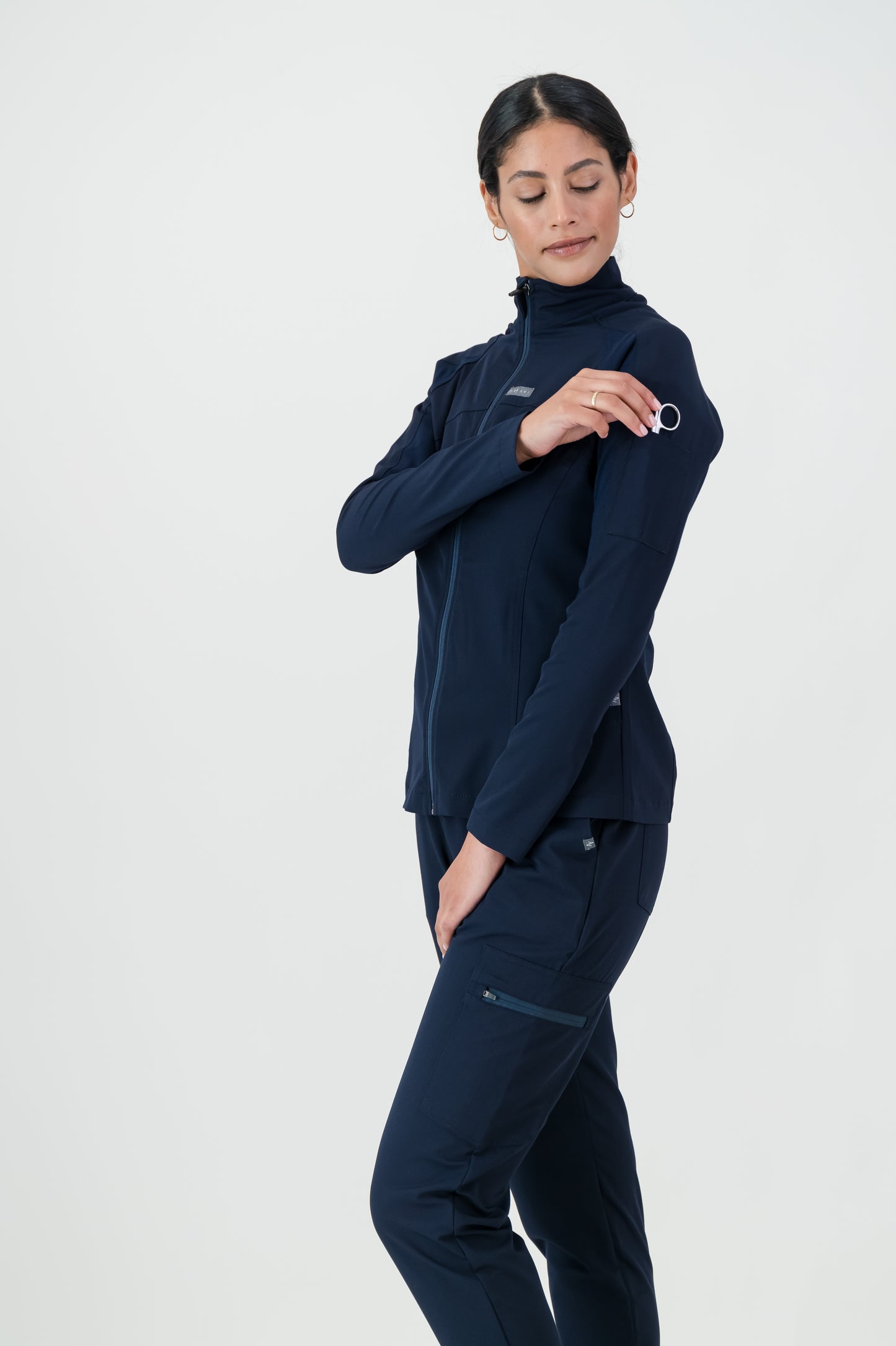 The Lilian Scrub Jacket - Navy
