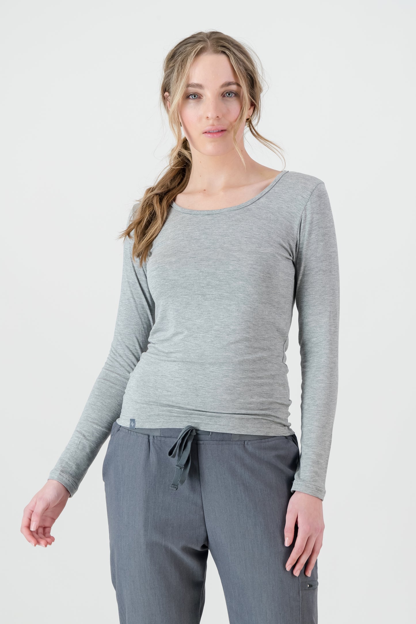 Ladies Long-sleeve Underscrub - Grey