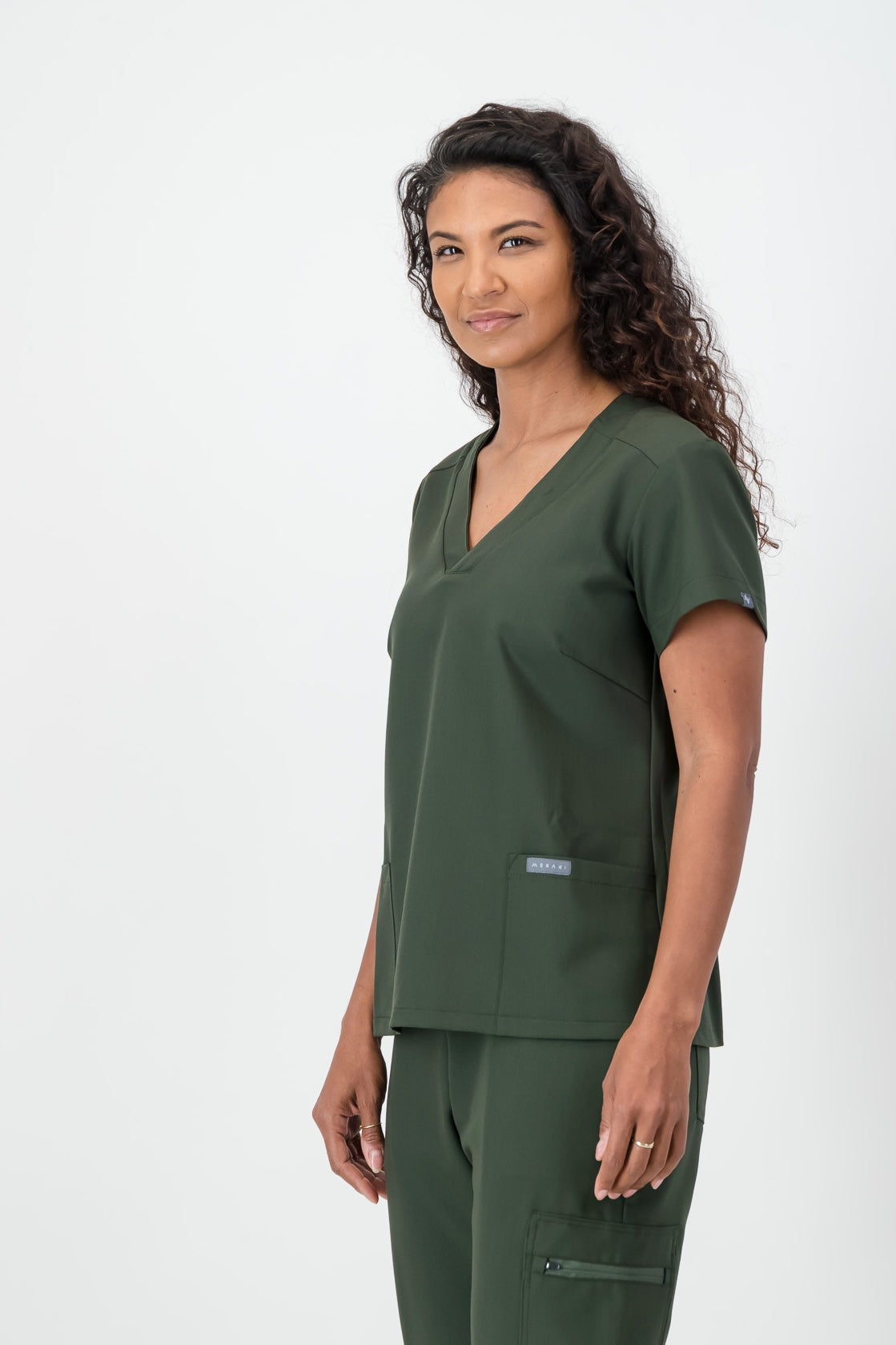 The Marie Women's Scrub Top - Bonsai