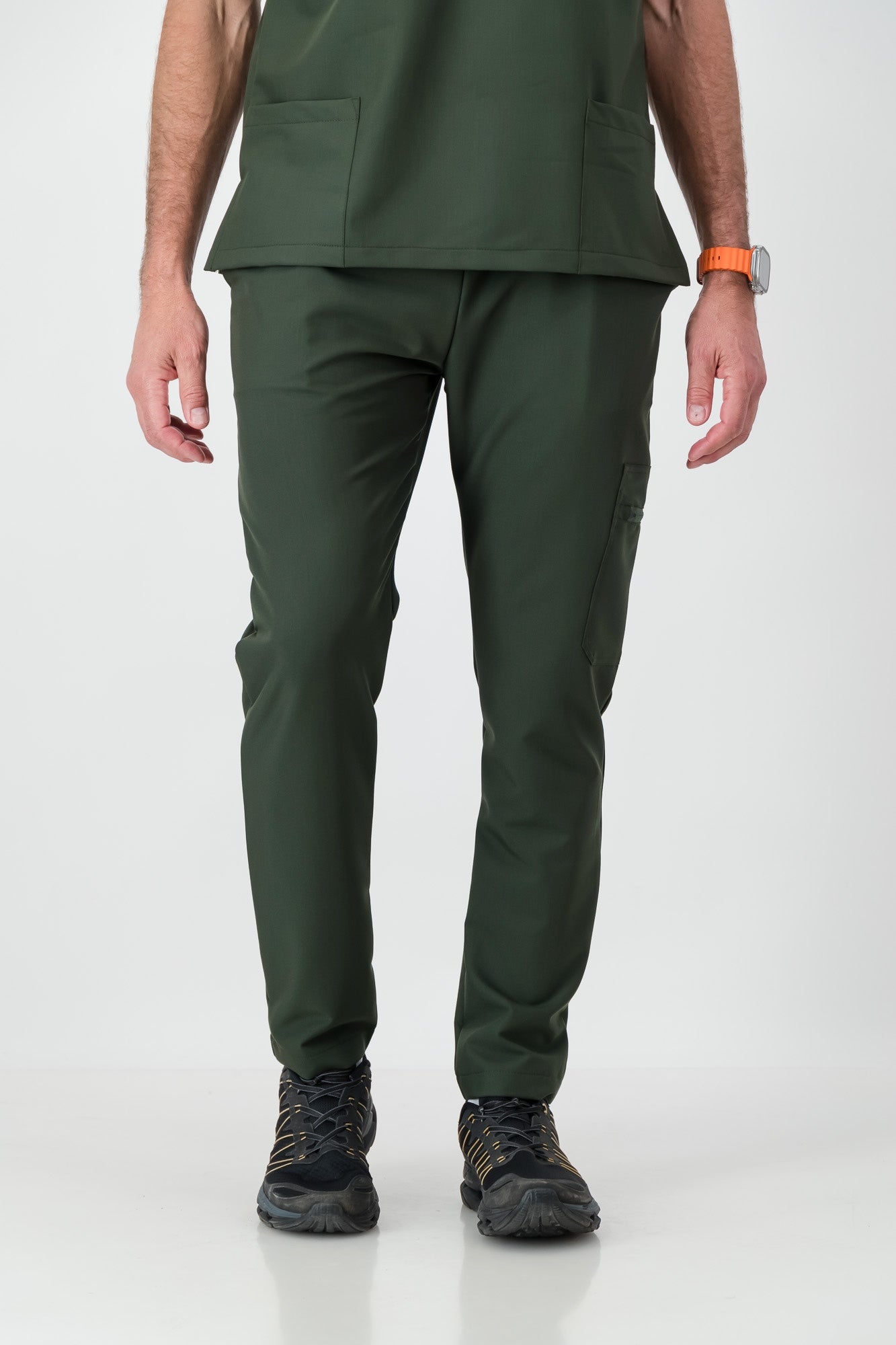 The Mens Straight Leg Scrub Pants - Bonsai