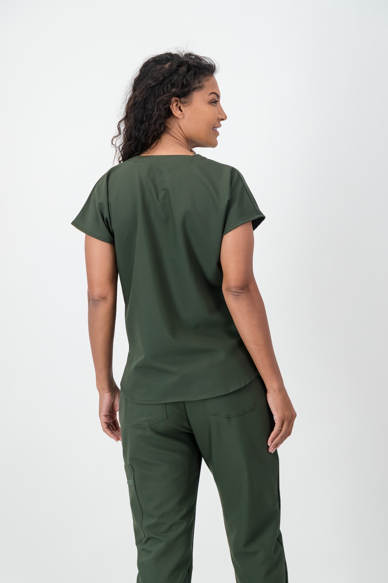 The Coco Women's Scrub Top - Bonsai