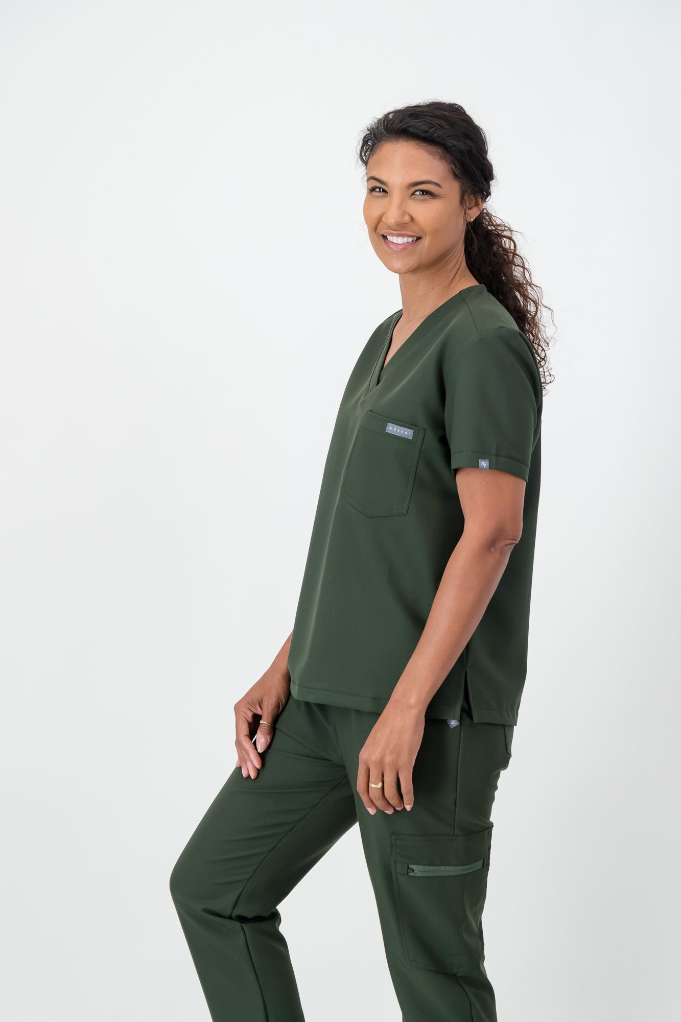 The Penny Women's Scrub Top - Bonsai