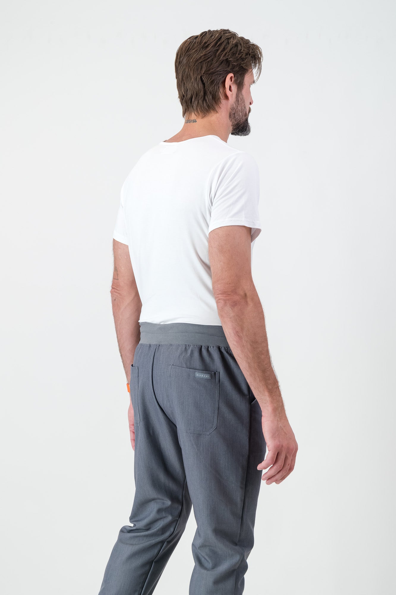 The Mens Straight Leg Scrub Pants - Graphite