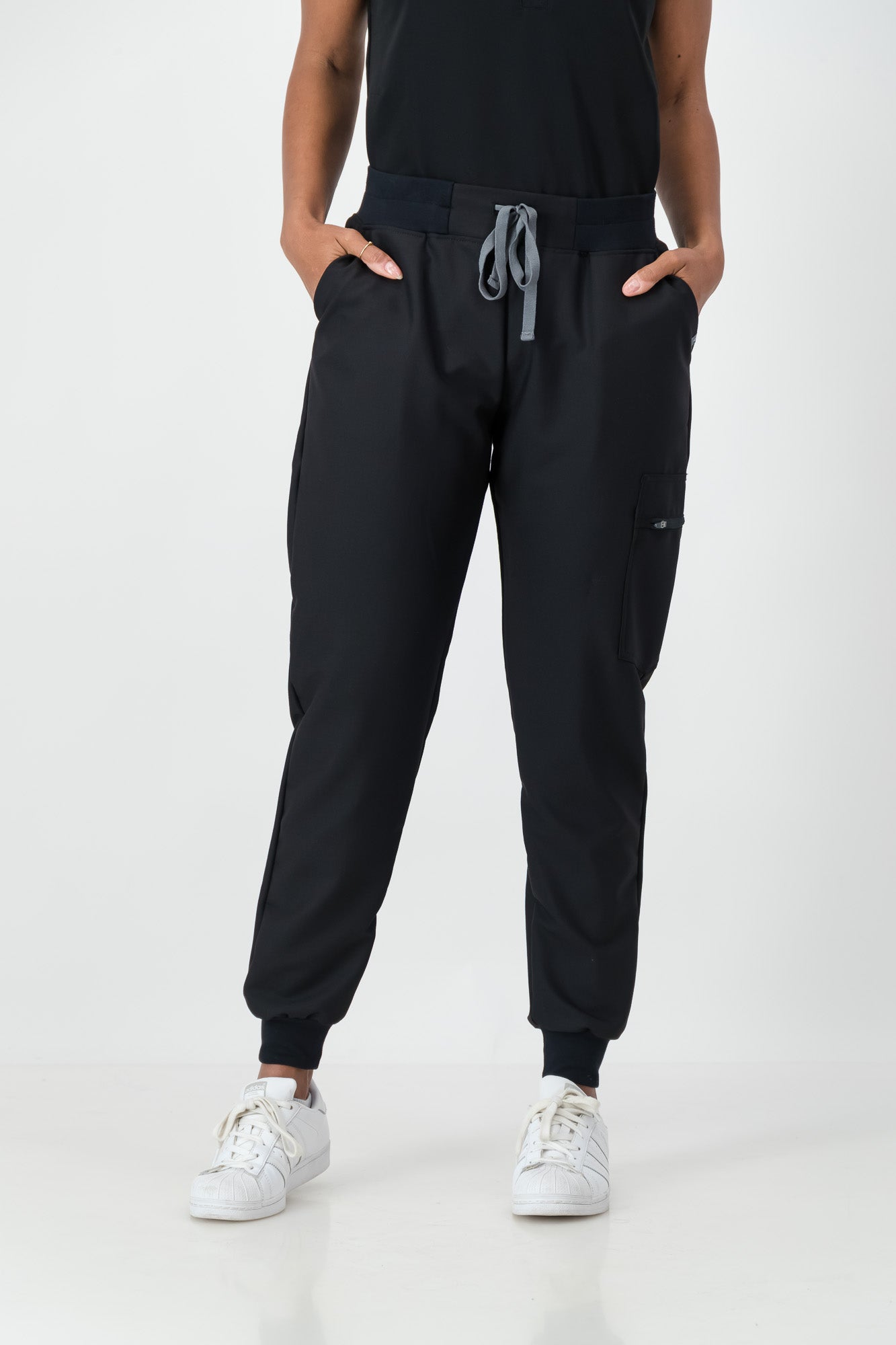 The Ladies Scrub Jogger - Black