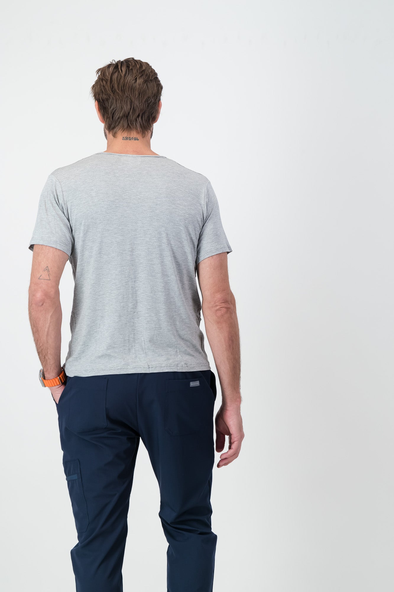 Men's Short-sleeve Underscrub - Grey