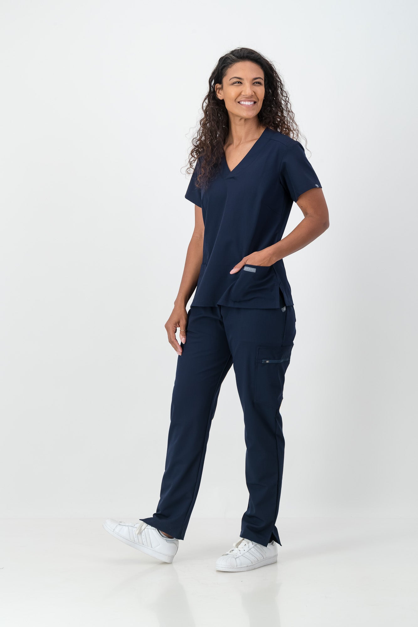 The Ladies Straight Leg Scrub Pants - Navy