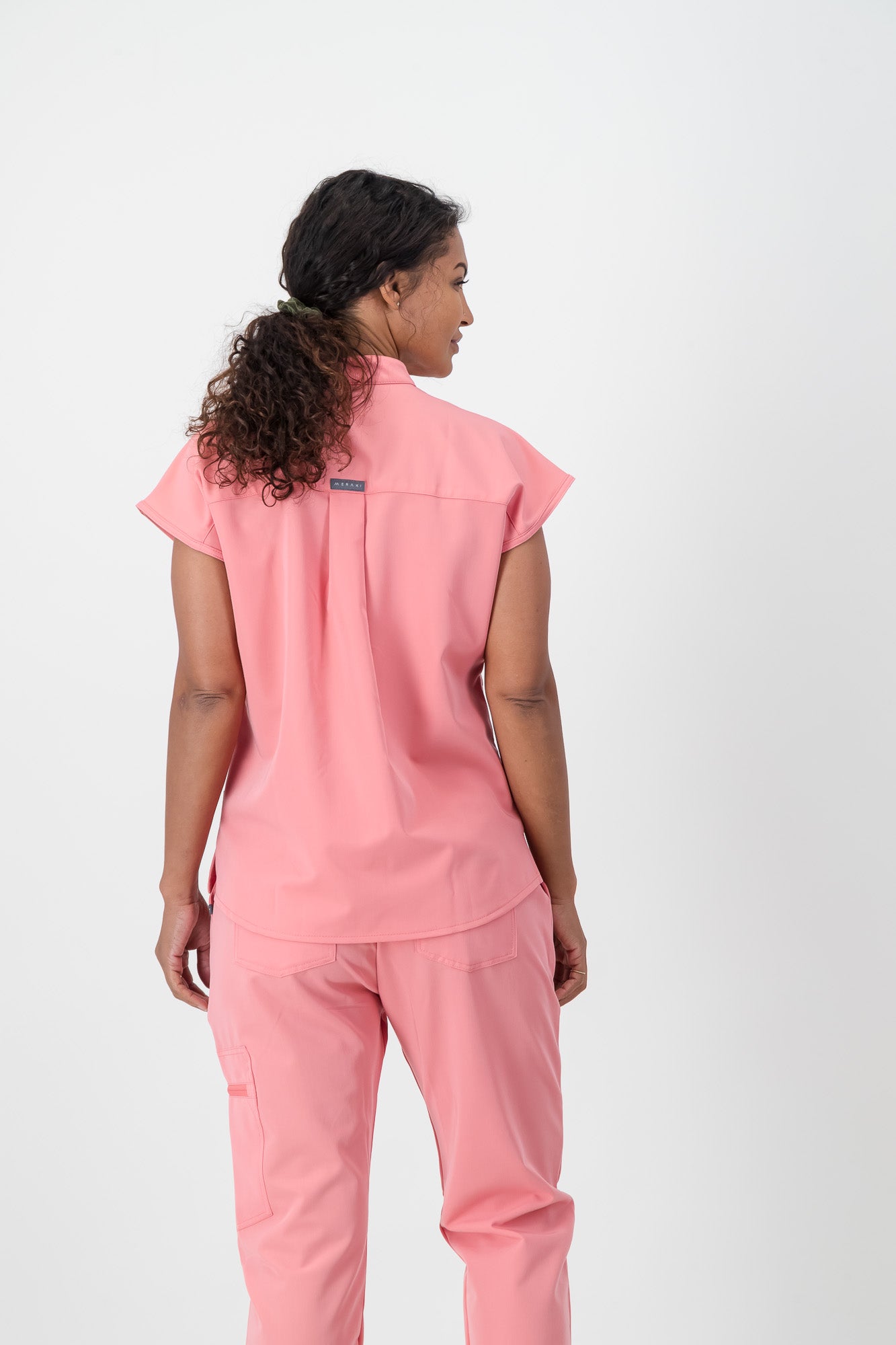 The Emma Women's Scrub Top - Coral