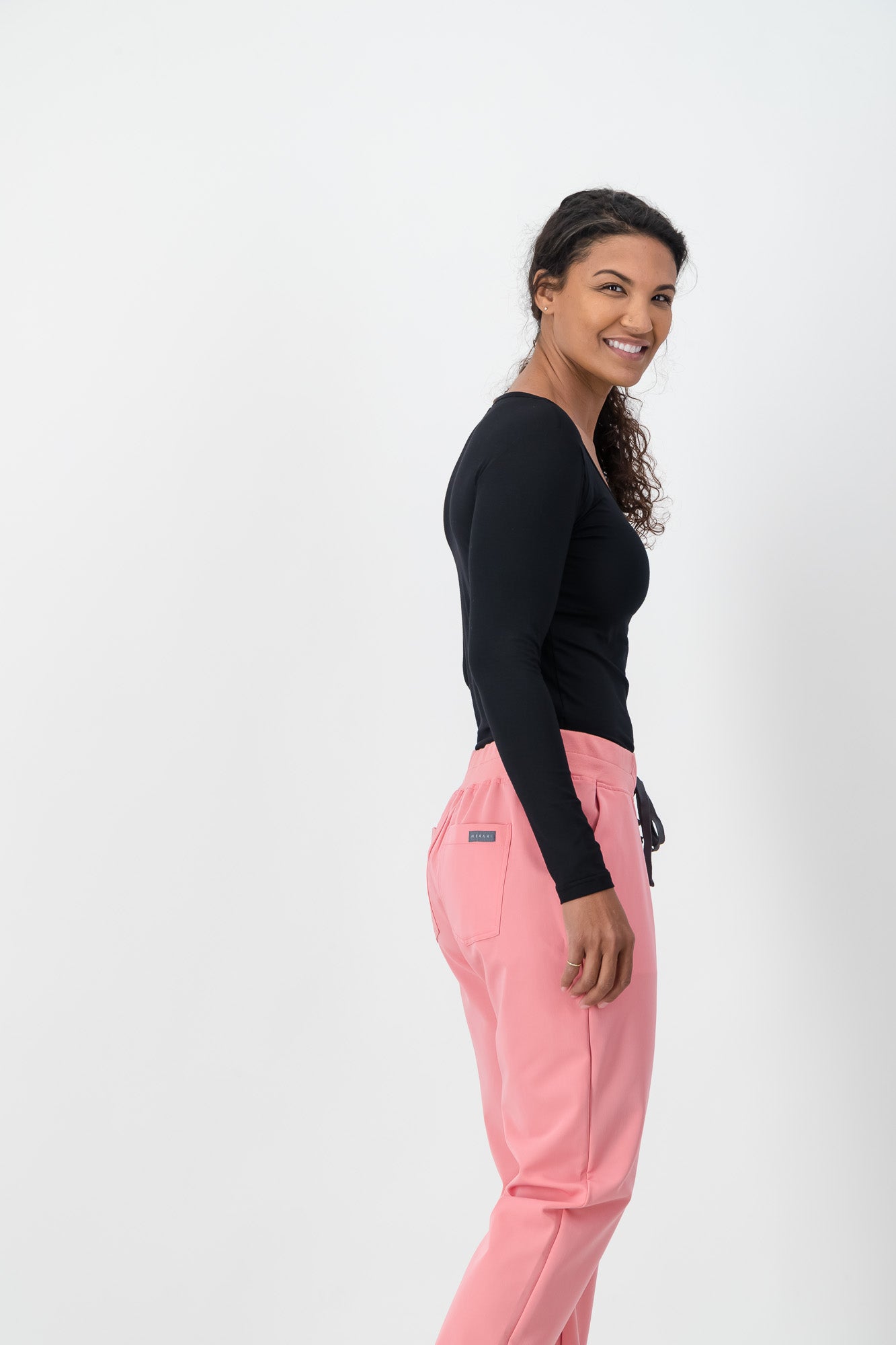 Ladies Long-sleeve Under scrub - Black