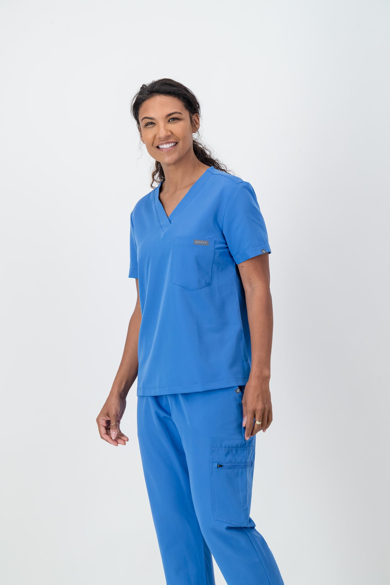 The Penny Women's Scrub Top - Cool Marine