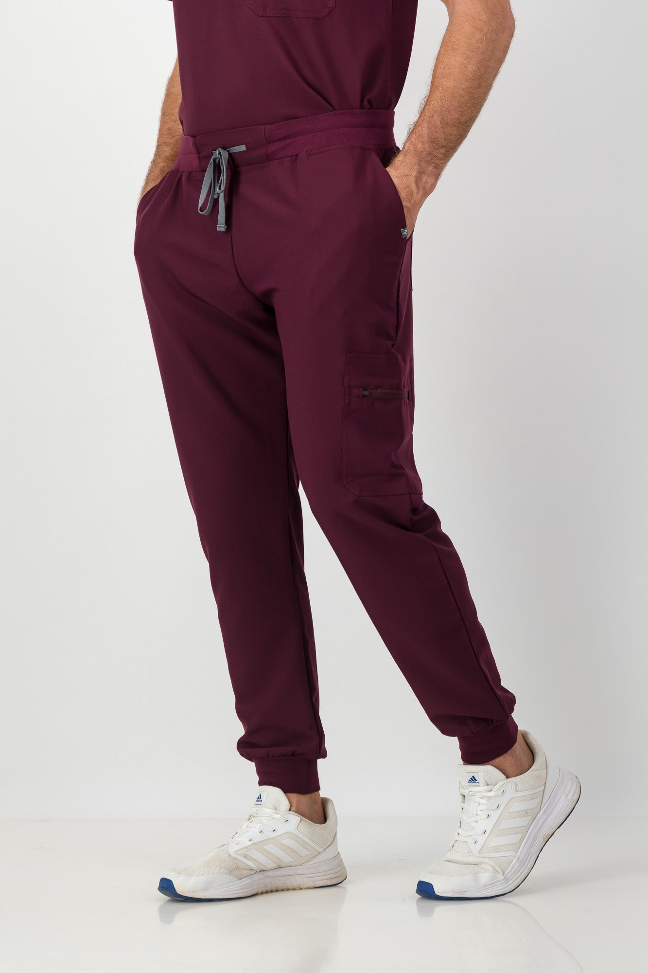 The Mens Scrub Jogger - Burnt Cherry