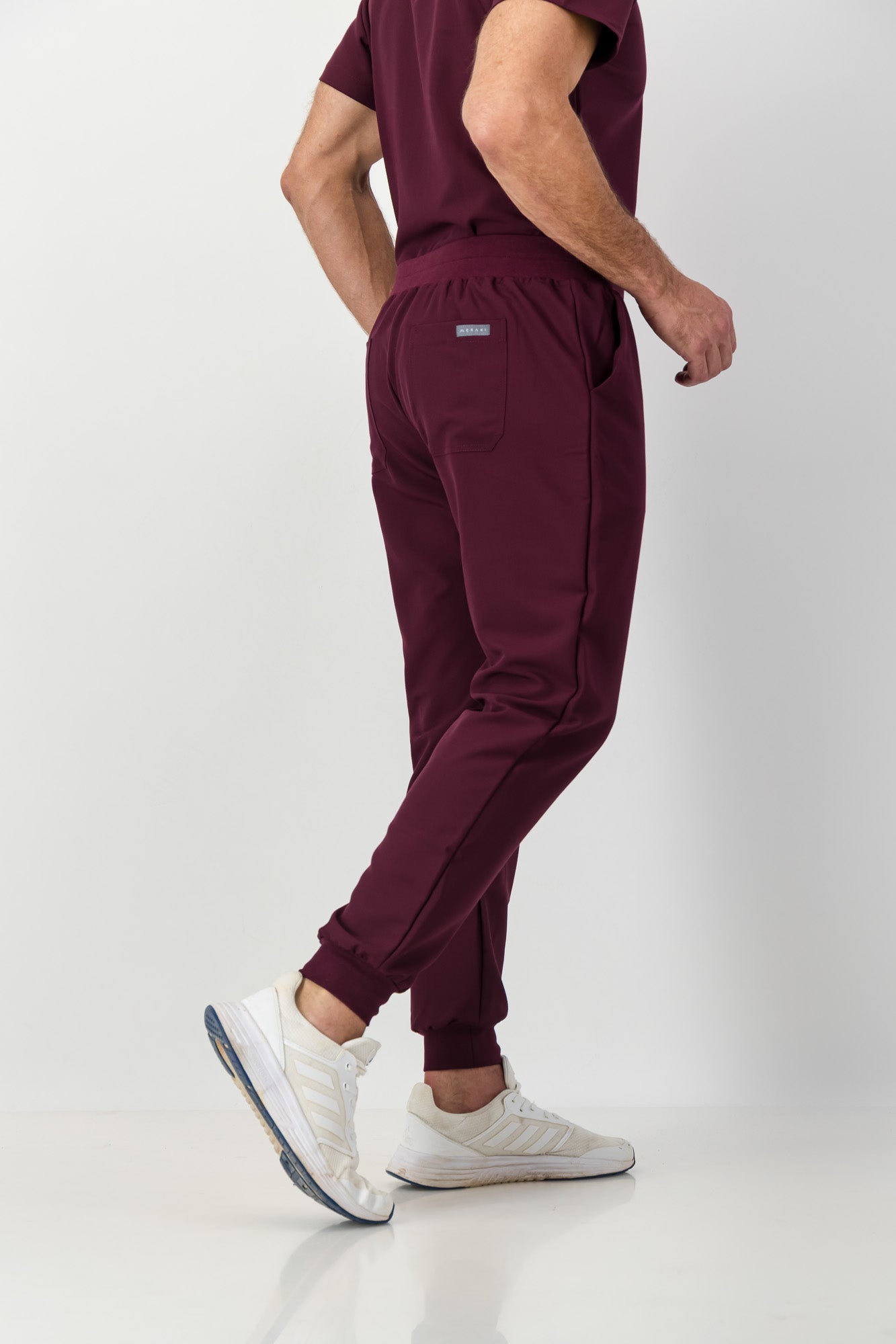 The Mens Scrub Jogger - Burnt Cherry
