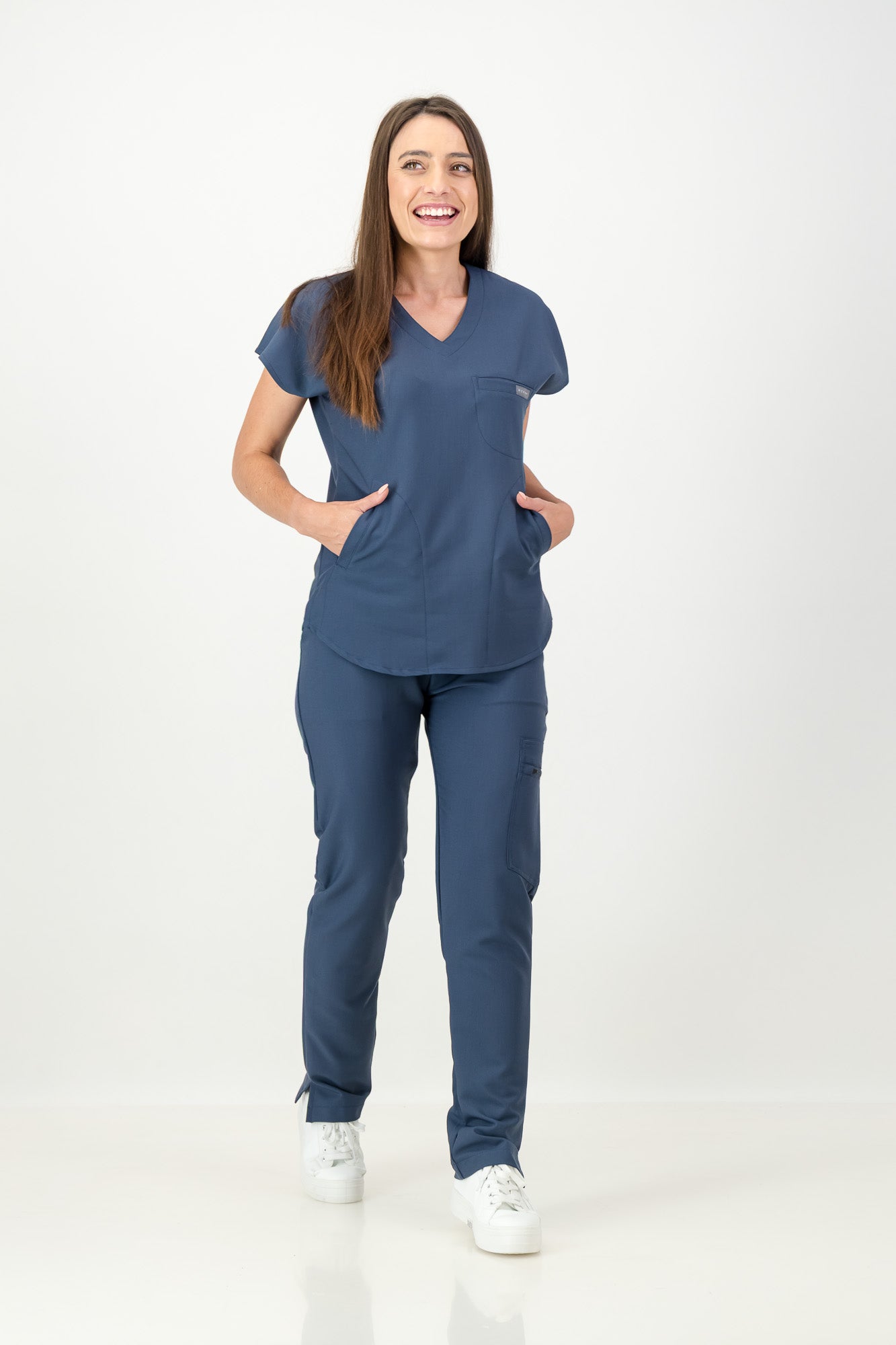 The Coco Women's Scrub Top - Airforce