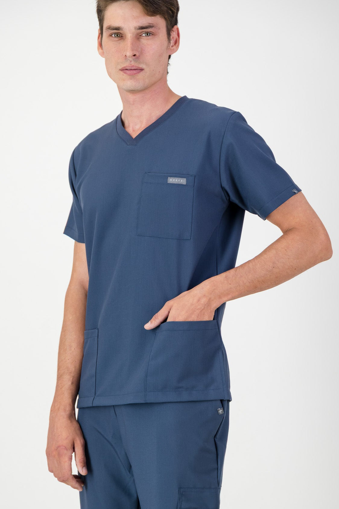 The Alexander Men's Scrub Top - Airforce