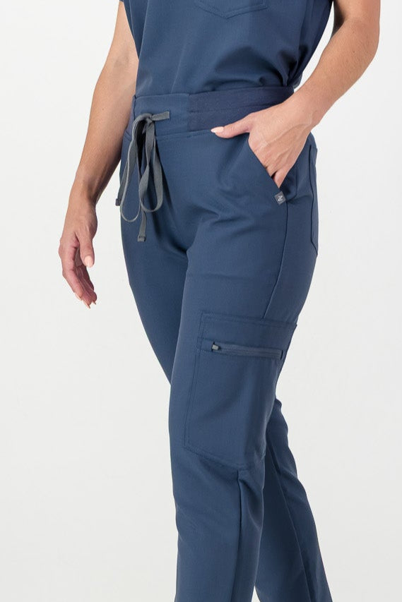 The Ladies Straight Leg Scrub Pants - Airforce