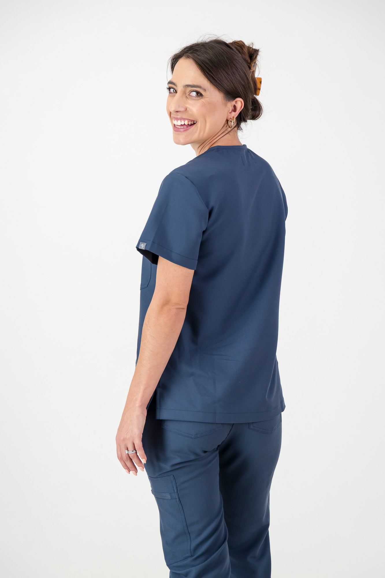 The Penny Women's Scrub Top - Airforce