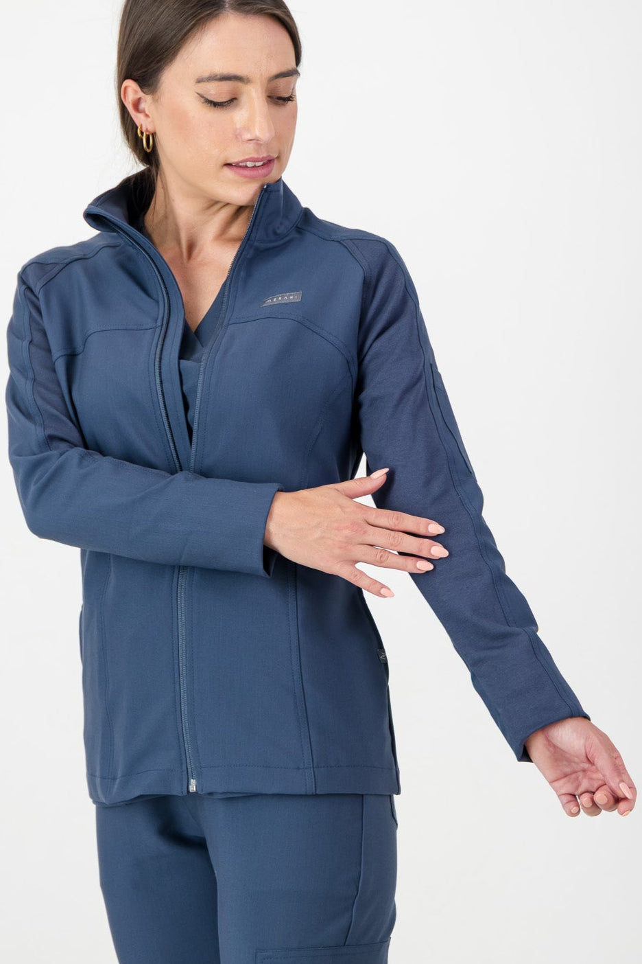 The Lilian Scrub Jacket - Airforce