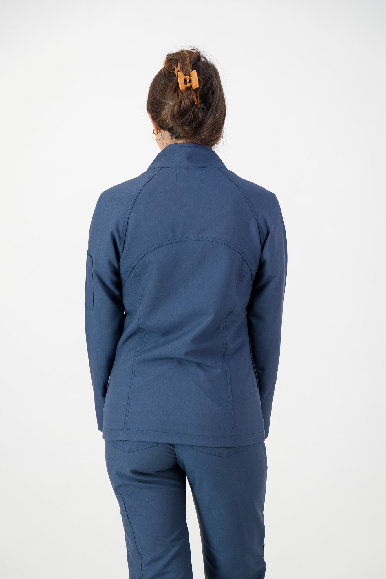 The Lilian Scrub Jacket - Airforce