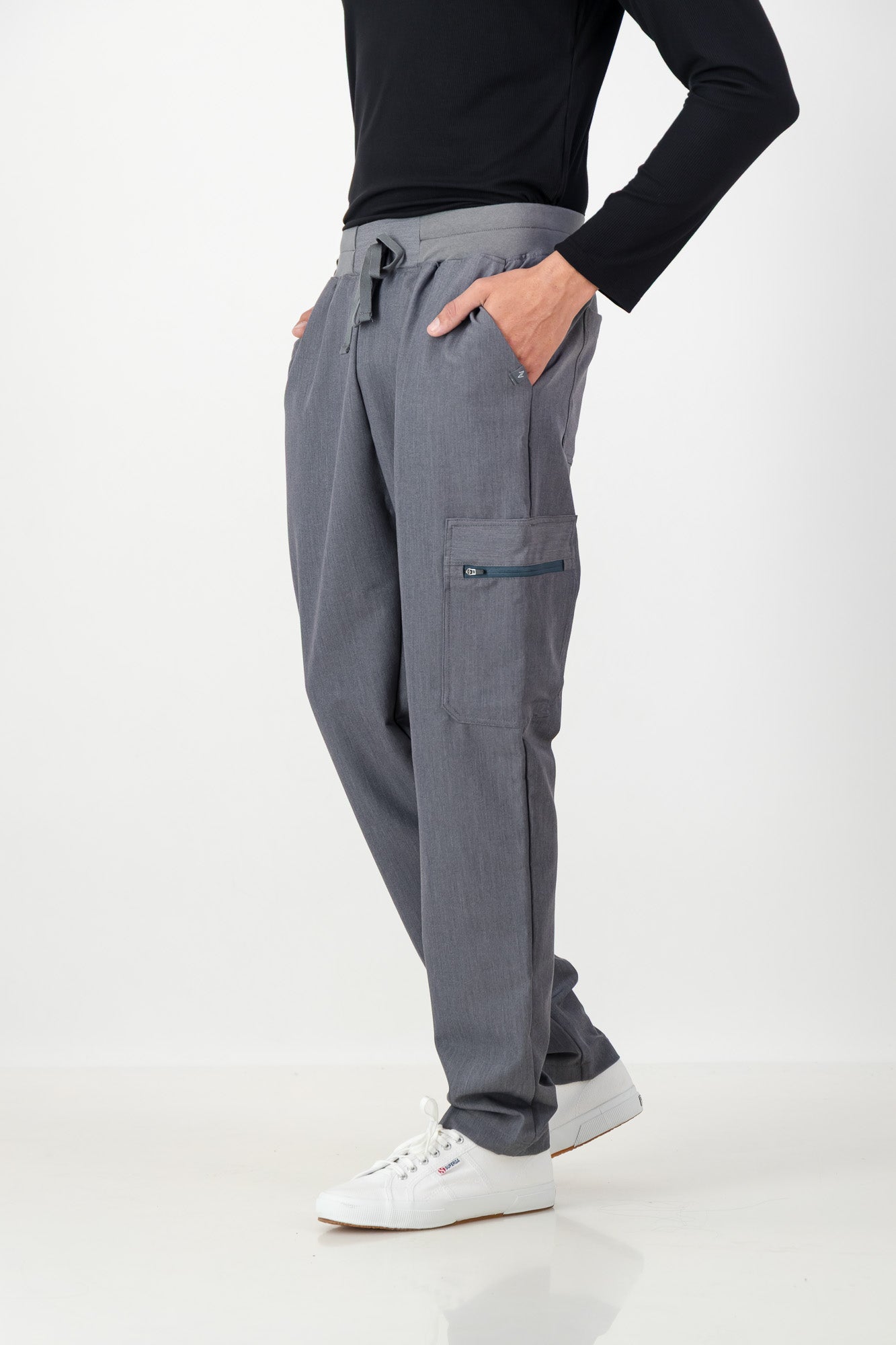 The Mens Straight Leg Scrub Pants - Graphite