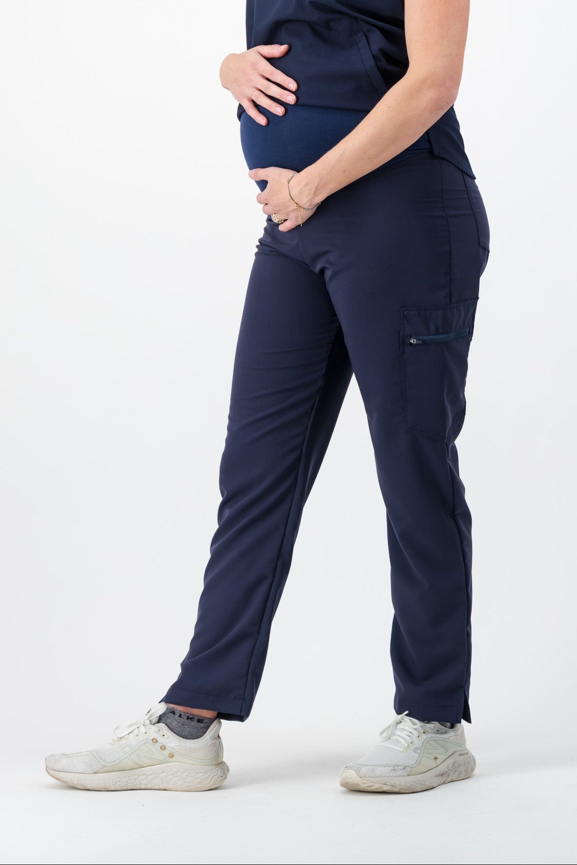 Maternity Straight Leg Scrub Pants - Navy - Meraki Scrubs