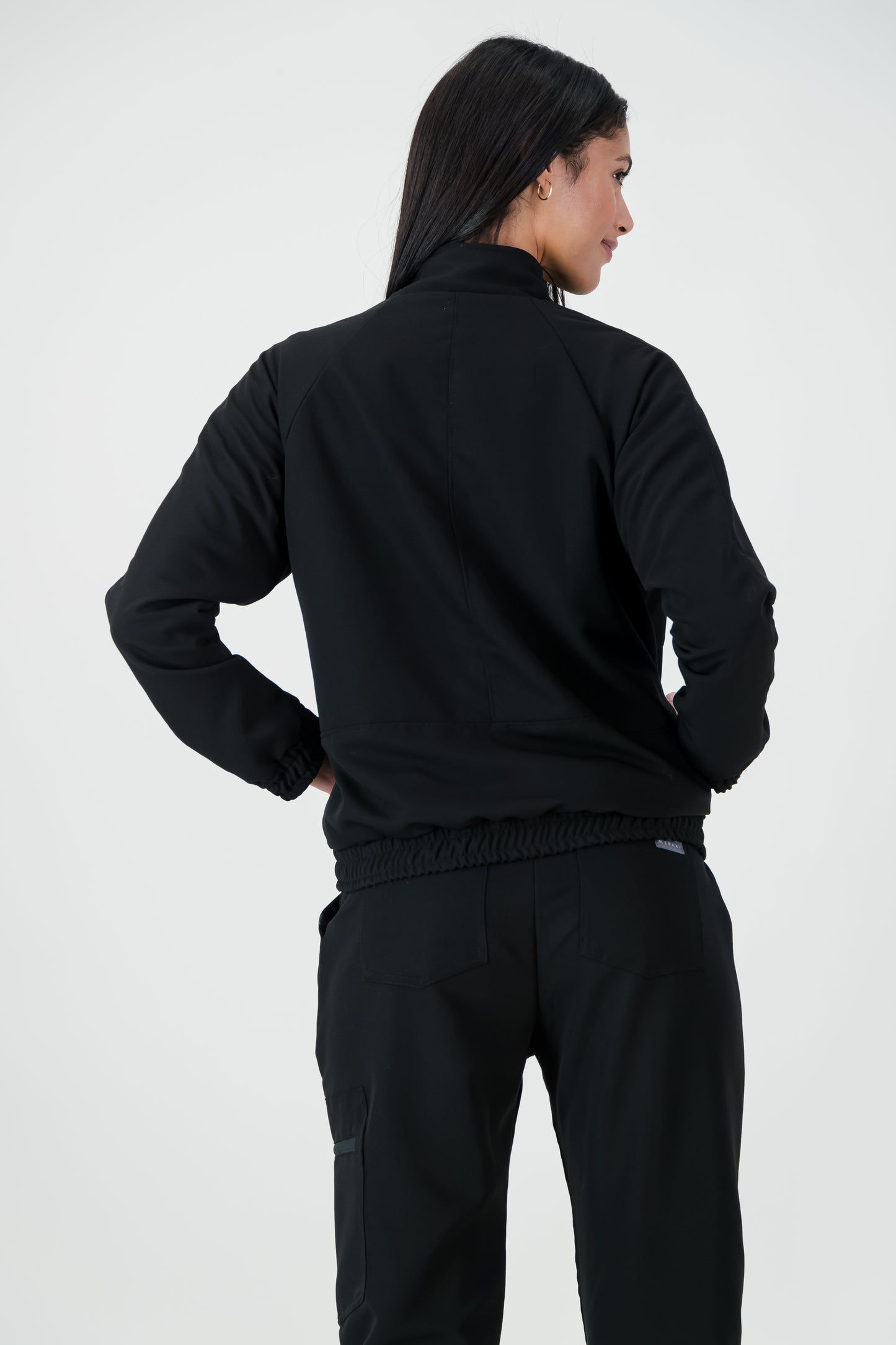 The Rosa Women's Scrub Jacket - Black