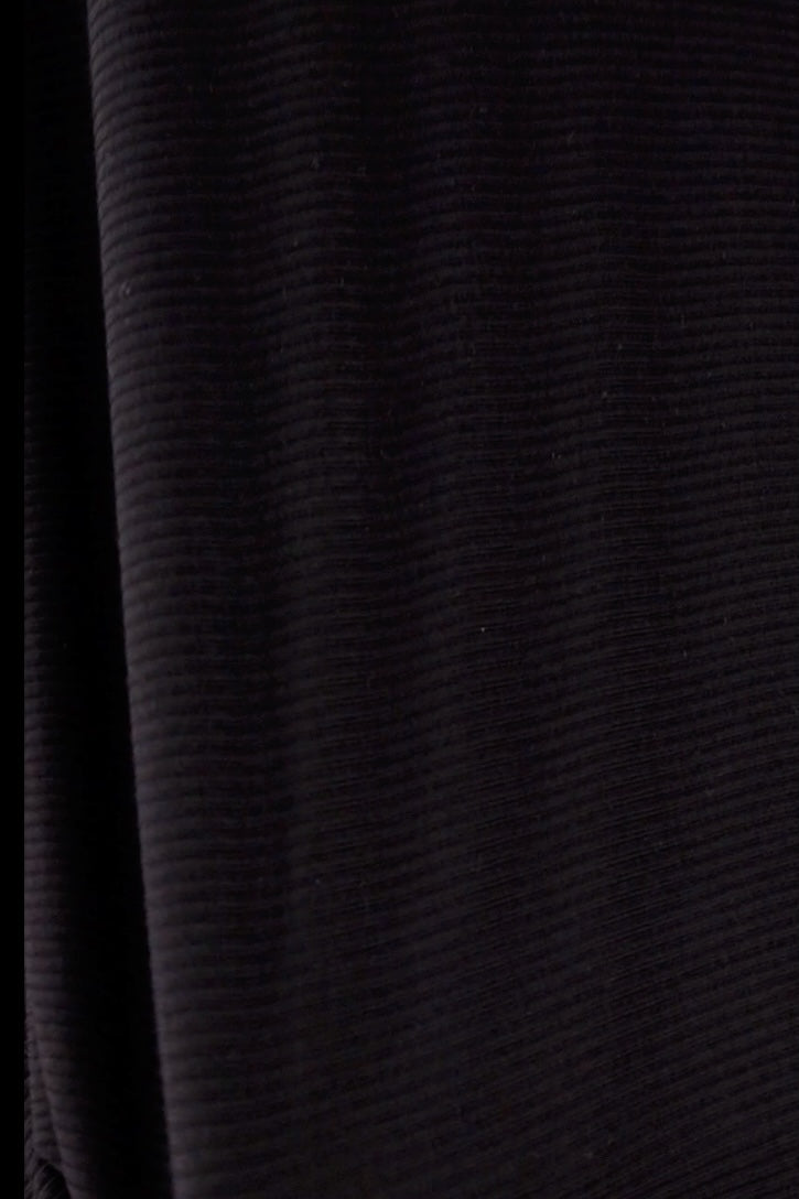 Men's Long-sleeve Underscrub - Black Rib