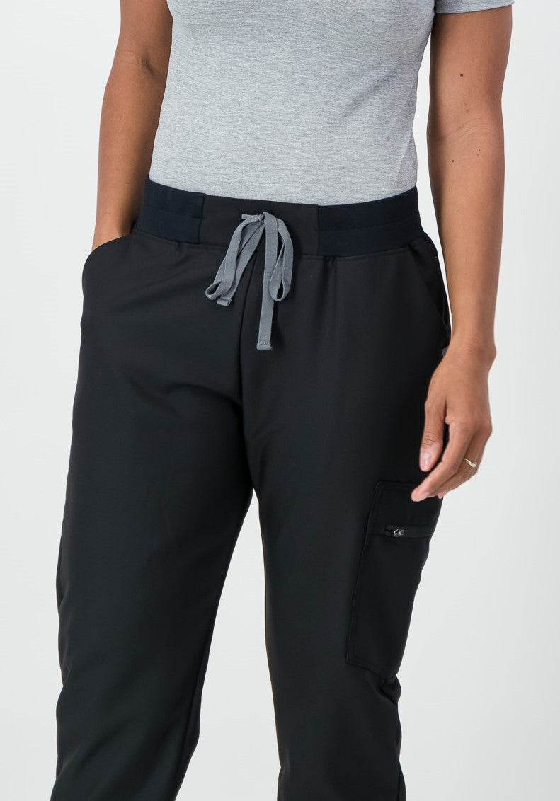 The Ladies Scrub Jogger - Black