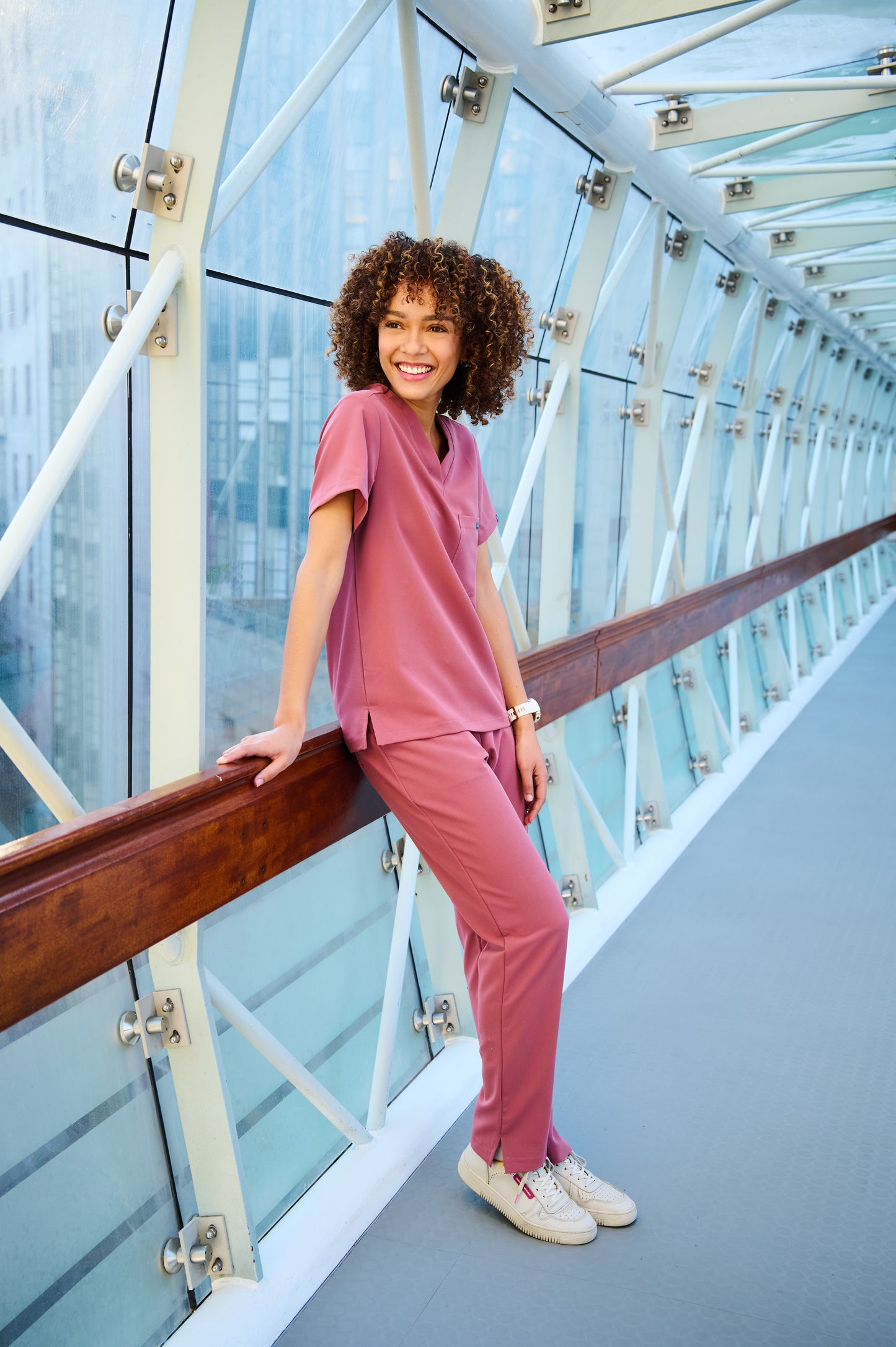 The Ladies Straight Leg Scrub Pants - Rouge - Meraki Scrubs