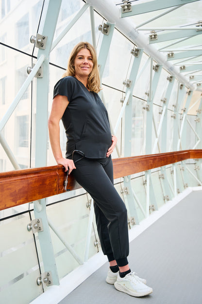Maternity Jogger Pants - Black - Meraki Scrubs