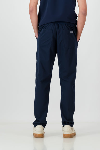 The Mens Straight Leg Scrub Pants - Navy