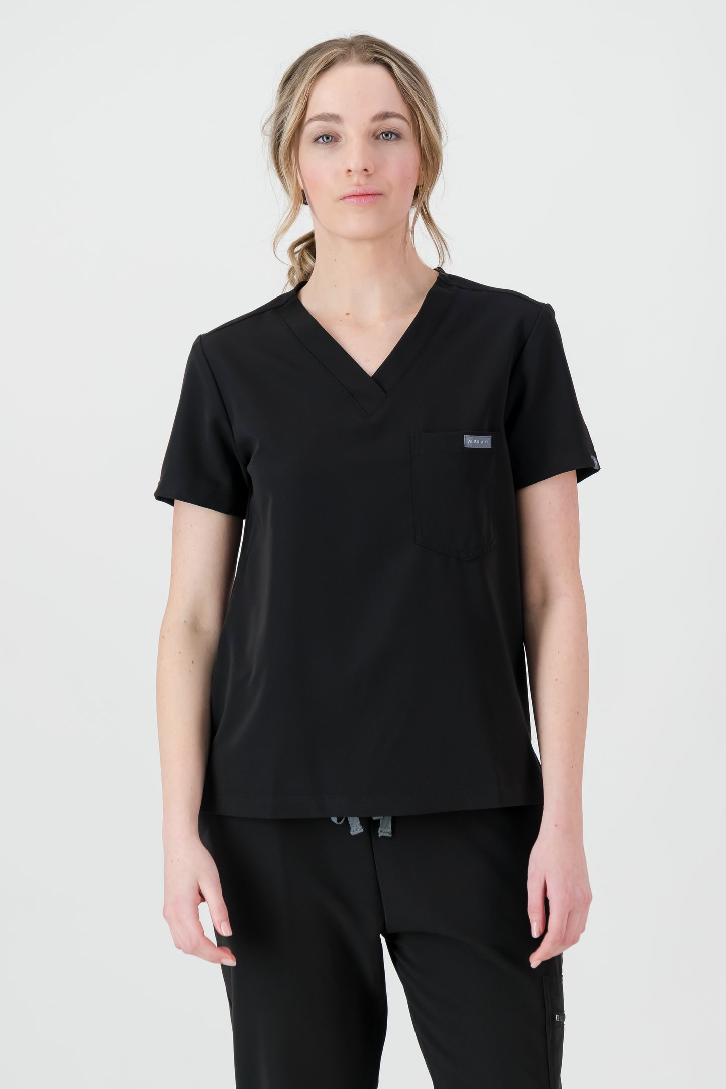 The Penny Women's Scrub Top - Black