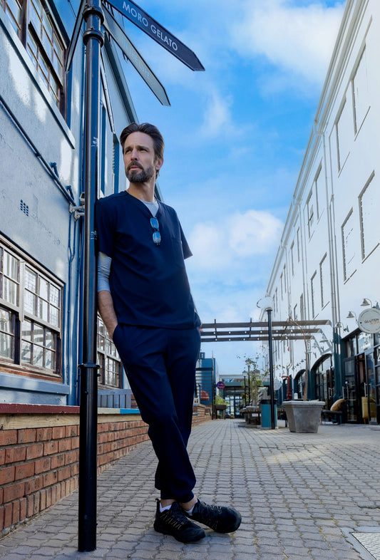 The Mens Scrub Jogger - Navy - Meraki Scrubs