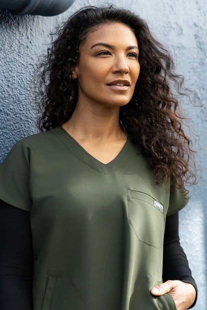 The Coco Women's Scrub Top - Bonsai