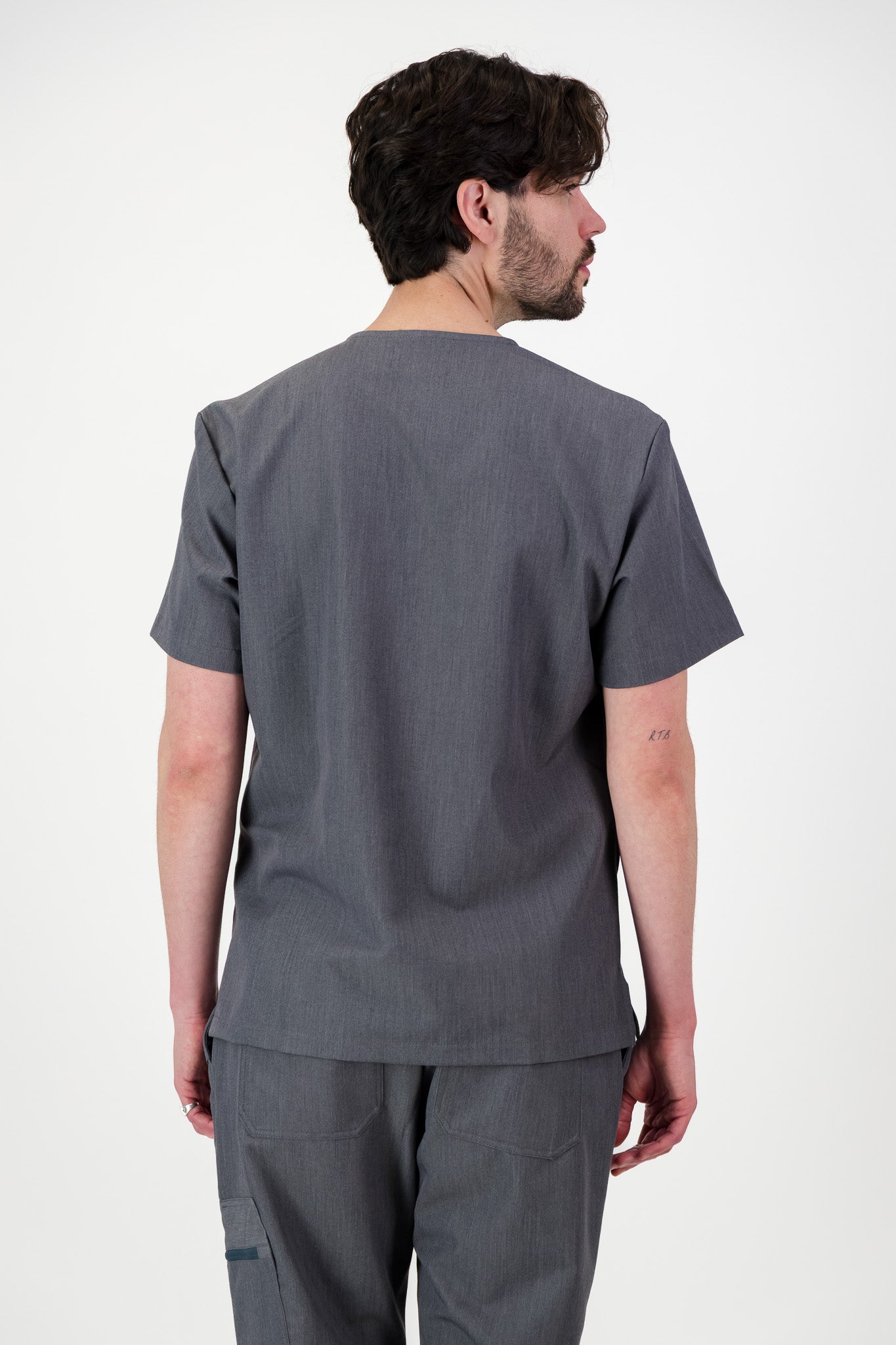 The Chris Men's Scrub Top - Graphite